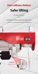 Mini Electric Hoist 110/ Small Wire Rope Electric Winch Crane PA200 PA400