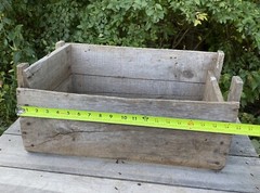 Vintage Shipping Crate Blue Boy 1 1/2 Ton Hoist Wooden Box Chisholm Moore Hoist