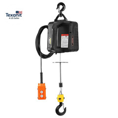 3-In-1 Electric Hoist Winch, 1100Lbs 1500W Portable Power Winch Crane, 110V/120V