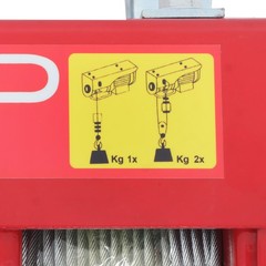 Mini Electric Hoist PA600 1320lbs & Wireless Remote Control 110V Height 40ft/12m