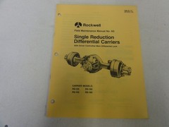 Rockwell RS-125 RS-145 RS-160 RS-180 Differential Carriers Maintenance Manual 5G