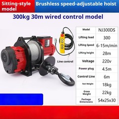 Brushless Adjustable Speed Variable Frequency Small Diamond Elevator 220V Crane