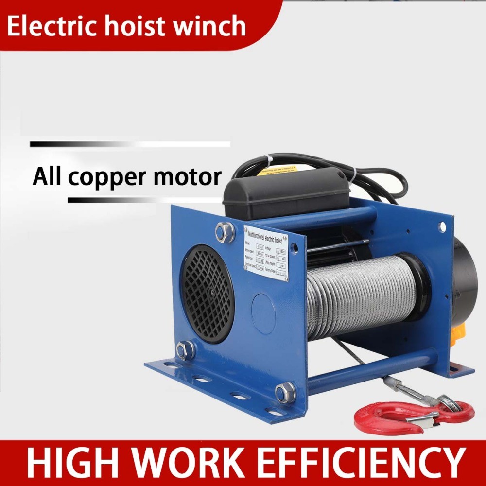Electric Hoist Winch Electric Winches Steel Electric Hoist Lift 110V 200-400 KG