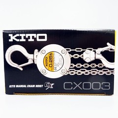 KITO CX003 Chain Block CX 250kg x 2.5m With Overload Limiter Japan NEW