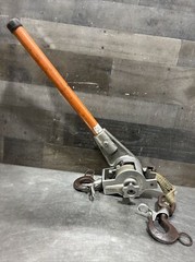 Chance Hoist 1 Ton Hot Stick Ratcheting Strap Hoist. Item ID #35. Used Surplus