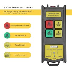 850W Electric Hoist Winch 880Lbs Engine Crane Lifting Wireless Remote Control