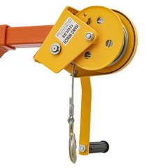 Air Conditioner Lifting Crane Bracket A/C Lifting Tool W/1200lbs Hand Winch