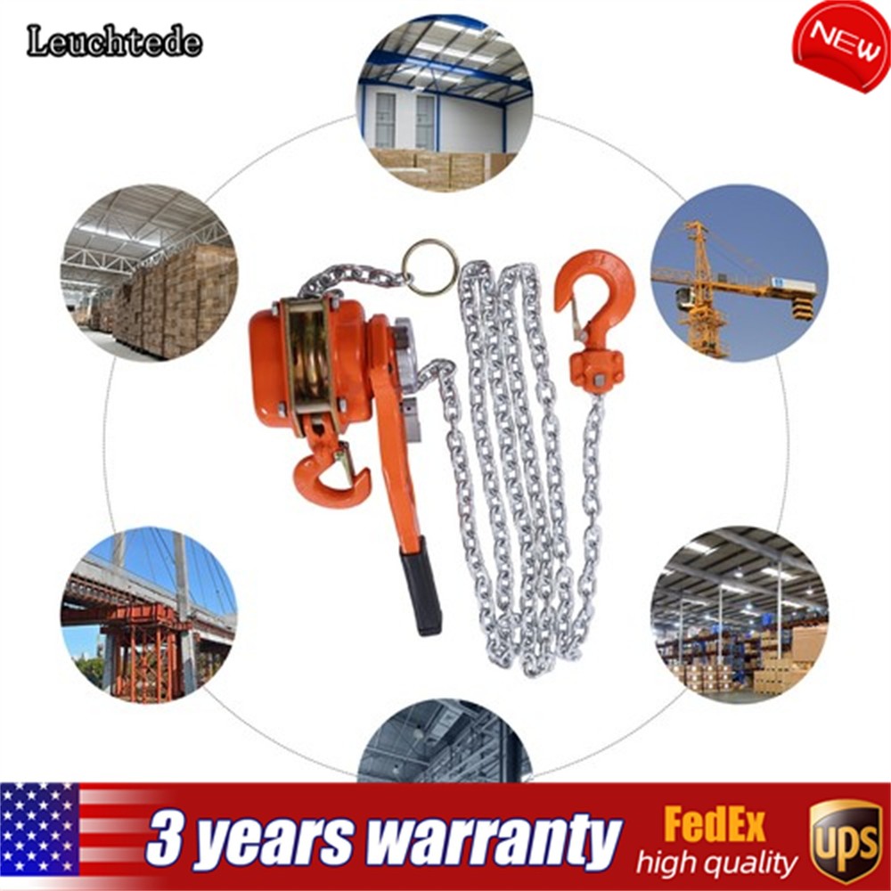 3/4Ton Mini Lever Chain Hoist Ratchet Type Come Along Puller Highly Portable