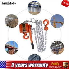 3/4Ton Mini Lever Chain Hoist Ratchet Type Come Along Puller Highly Portable
