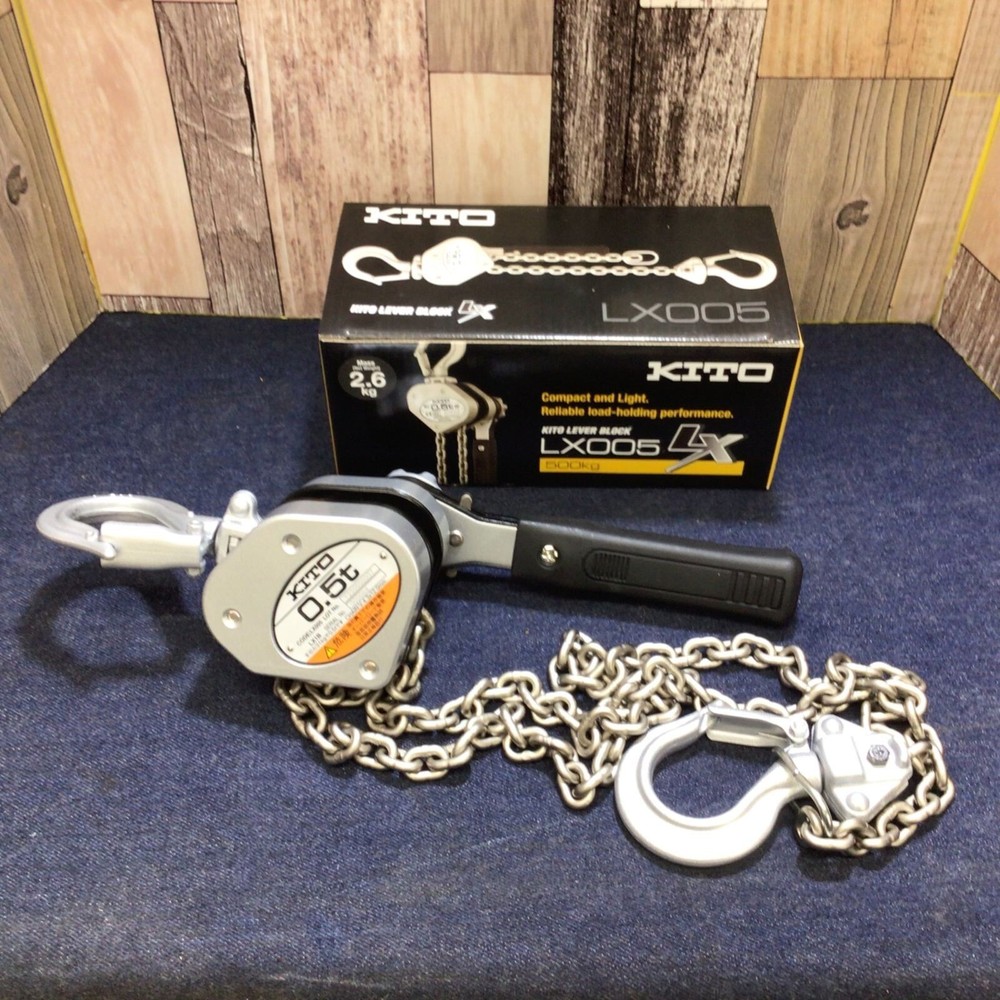 KITO LX LX005 Lever Hoist 500kg Compact Lightweight Manual Chain Hoist