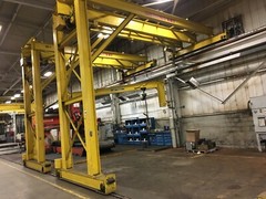 5 TON PITTSBURGH SINGLE LEG SINGLE GIRDER GANTRY CRANE: YODER #67227