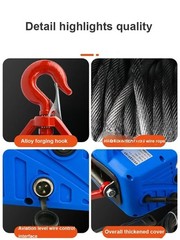 Electric Hoist 220v Small 1 Ton Hook Lifter Crane Hook Type Electric Hoist Home