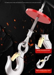 Mini Electric Hoist 220V Home Use Small Crane Winch Pulley Lifting Crane