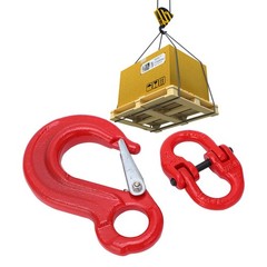 Slip Hook Eye Sling Heavy Duty 2T Bearing Trailer Lifting Chain Connector with 2
