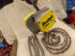 Quality USA Aluminum Alloy 8261 BUDGIT 1/2 Ton Hoist Chain fall 12 feet Lift