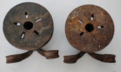 No. 0 Babbit Adjustable Chain Sprocket Rim New Bedford Mass Lot Of 2