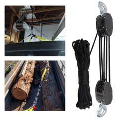 XSTRAP Rope Hoist 50 Feet 50 feet long (1-2 inches wide), Upgraded 50ft Black