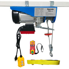 2-in-1 Electric Hoist 1760Lbs 110V with Wireless and Wired Remote Control
