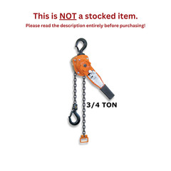 CMCO – SERIES 653 LEVER OPERATED HOIST – 3/4 TON CAPACITY – 20 FT LIFT