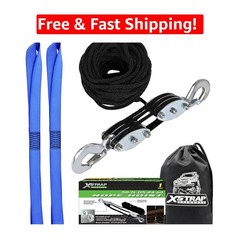 Heavy-Duty 2,000 LB Breaking Strength Hoist – 50 FT Pulley System for Lifting