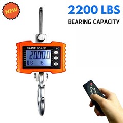 2200lb Digital Hanging Scale Heavy Duty Farm Weigh Beef Butcher Shop Auto Garage