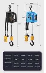 Electric Hoist 220V Portable Crane for Home Use – Compact Air Conditioner Lift