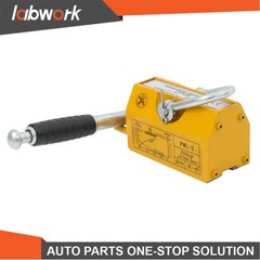 Labwork 440lb/200kg Capacity Permanent Magnetic Lifter 2.5 Safety Factor Yellow