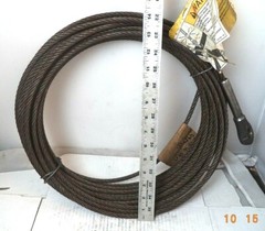 1/4-inch x 72-foot 2-Ton Crane Hoist Wire Rope Assy, pn 9308H90F2
