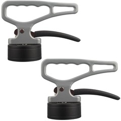 2-Pack Strong Magnetic Pickup Tool with Quick Release Ergonomic Handle for Metal