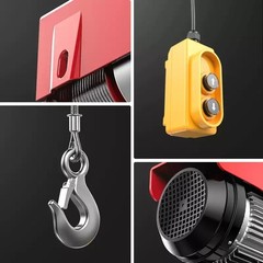 Mini Electric Hoist 220V Home Use Small Crane Lifter Winch Pulley Hoisting Crane