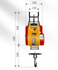 Little King Kong Home Use Compact Electric Hoist with Remote Control Winch