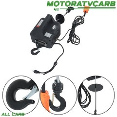 ALL-CARB 1100LBS 3-in-1 Electric Hoist Dual Remote Overload Protection