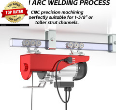 6 Wheel Hoist Trolley with Rollers – Strut Trolley Assembly for Electric Hoist –