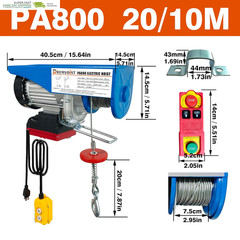 Electric Hoist with Remote Control,1760Lbs Electric Hoist 110 Volt,Electric Hois