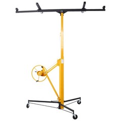 11′ Drywall Lift Panel Hoist Jack Lifter BLACK+YELLOW
