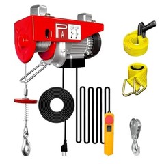 Electric Hoist 440 lbs with 13ft Remote Control, 110V Winch, 39.4ft Lift Height
