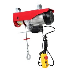 1600W 110V 2200lbs 14ft Crane Winch Wired Remote Control Mini Electric Hoist