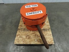 Bridge Crane Lower Block Hook Assembly 13.8 Ton Bottom Load 2 Sheave