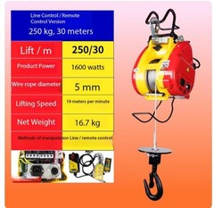 Mini Electric Hoist 220V Suspended Lifter Home Use Lifting Crane Winch