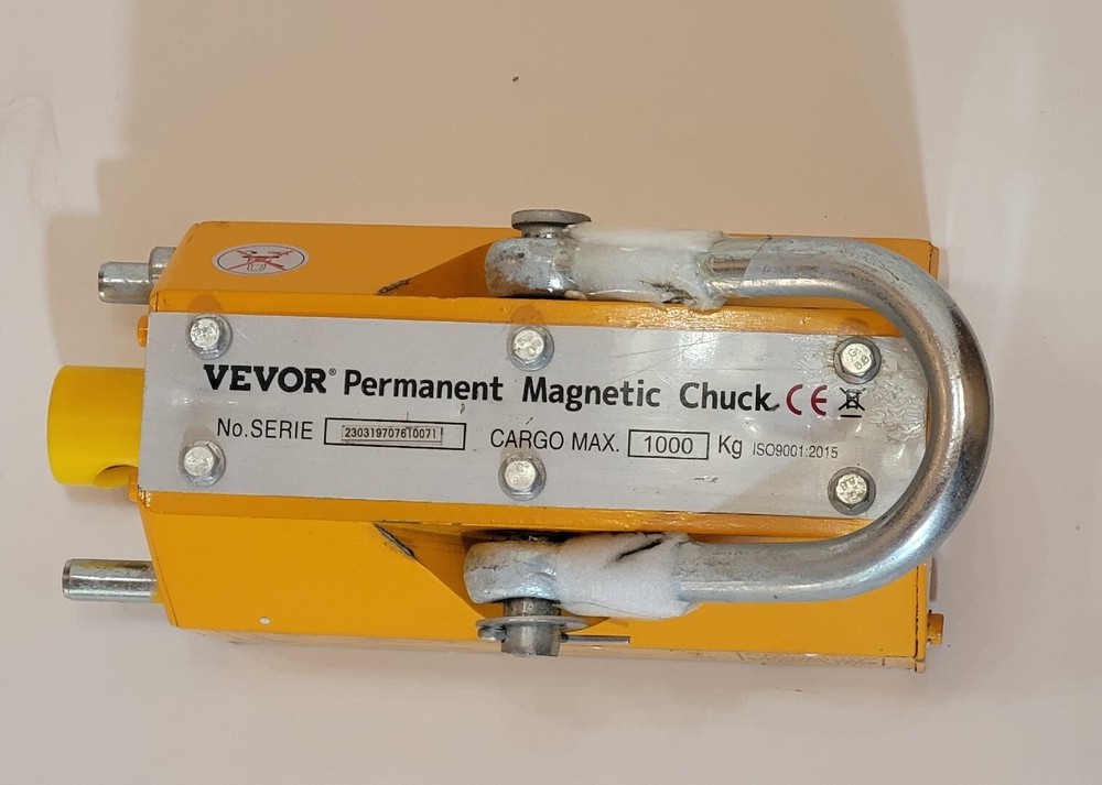 Vevor Permanent Magnetic Chuck PML-1000 Cargo Max. 1000Kg No Lifting Arm Inc.
