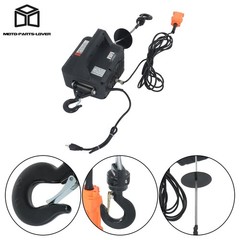 3-in-1 Electric Hoist 1100LBS Dual Remote Overload Protection for Garage