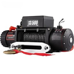 13500LBS12V Electric Winch Synthetic Waterproof Off-Road Recovery 4×4 Truck ATV