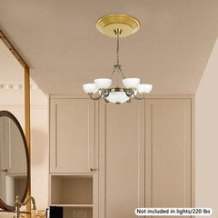 Chandelier Electric Hoist Decorative Cover Round Ceiling Mount Hoist Lifer Cover