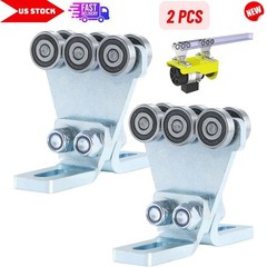 2Pk 6 Wheel Trolley Assembly for Electric Hoist 1-5/8″ Wide Strut Channel Roller