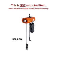 CMCO LODESTAR VS ELECTRIC CHAIN HOIST – 500 LB, 2-STEP MULTI-STEP