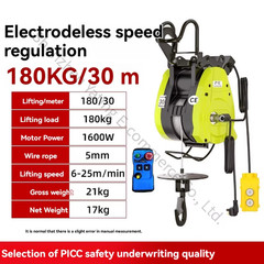 New 300kg 30m Electric Hoist 220v Adjustable Speed Crane Hoisting Equipment Lift