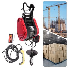 Electric Hoist Crane Lift 770LBS Electric Winch 95ft Lifting 2in1 Remote Control