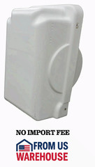 Hefty Hoist Clamshell Cover 8500 Flat Plate Boat Lift Hoist White