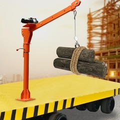 Truck Mounted Crane Hoist 12V Electric Winch 1100 lbs for Pickup