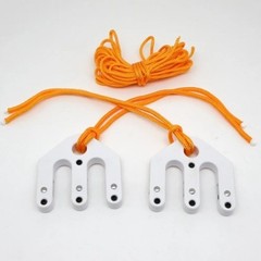 2PCS 4:1 Pulley Hoist System Heavy Duty Block & Tackle Gear fits Outdoor Hunting